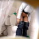 A hidden camera set up in a bathroom records a Spanish girl peeing while sitting on a toilet. We do not know if she was aware of the filming, but we DO know that she did not wipe herself. Gross!
